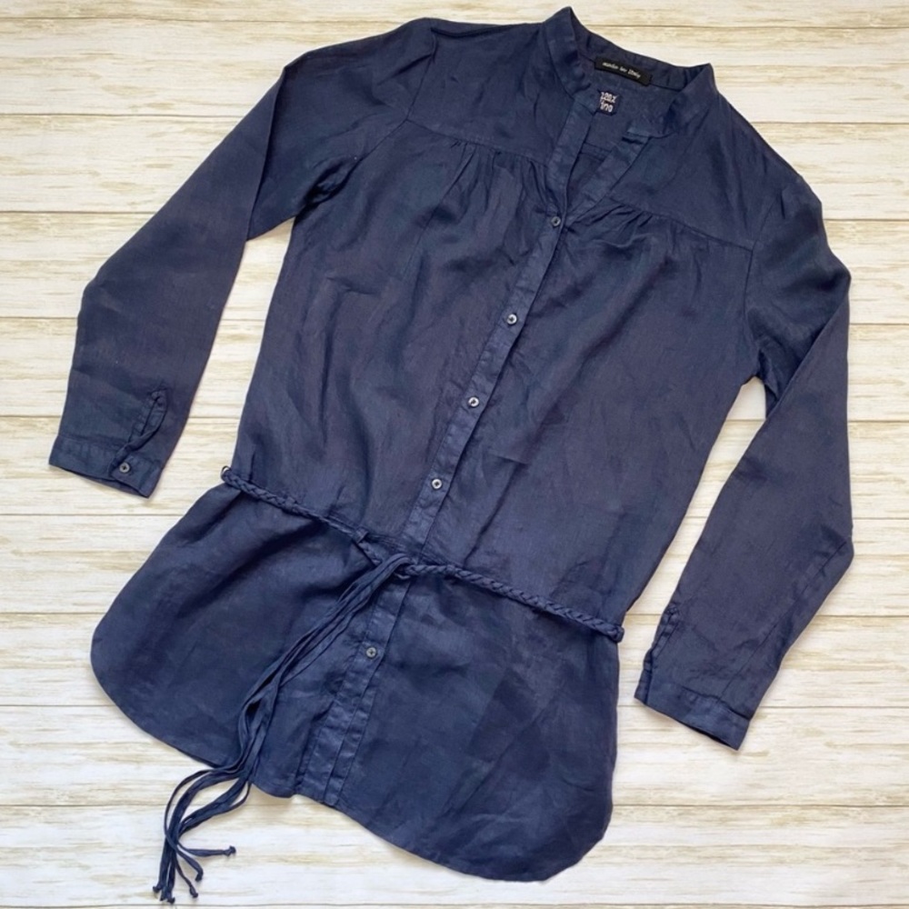 120% lino made in italy tunic